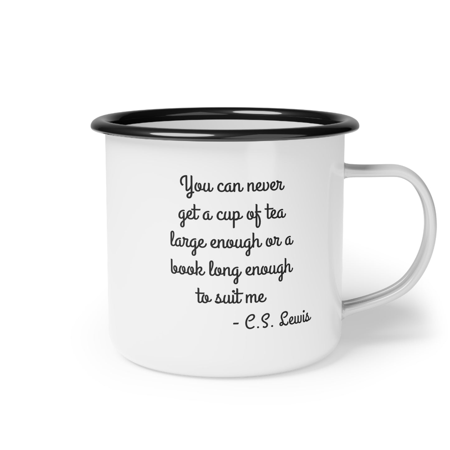 Enamel C.S. Lewis Quote Cup