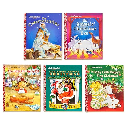 Favorite Little Golden Books for Christmas 5-Book Boxed Set